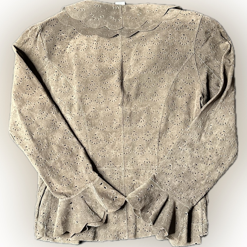 Coldwater Creek Suede Leather Jacket - Picture 5 of 7